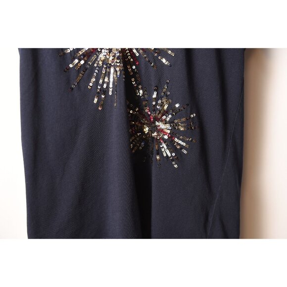 J. Crew Re-Imagined Fireworks Tee Shirt Navy Size Small Collector Tee - Picture 3 of 9